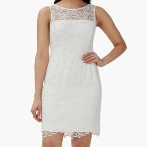 Guipure Lace Sheath Dress Adrianna Papell